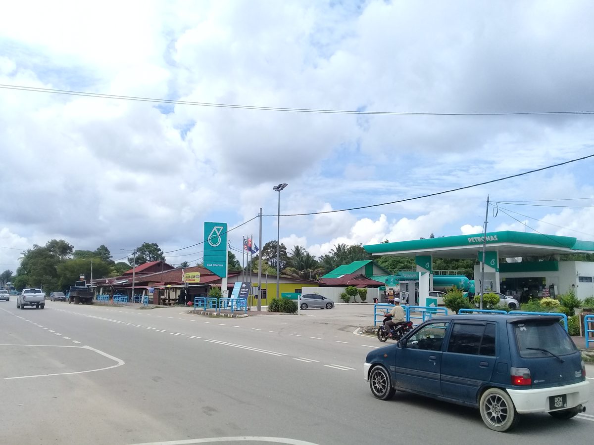 Petronas petrol station in Pagoh, Muar, Johor