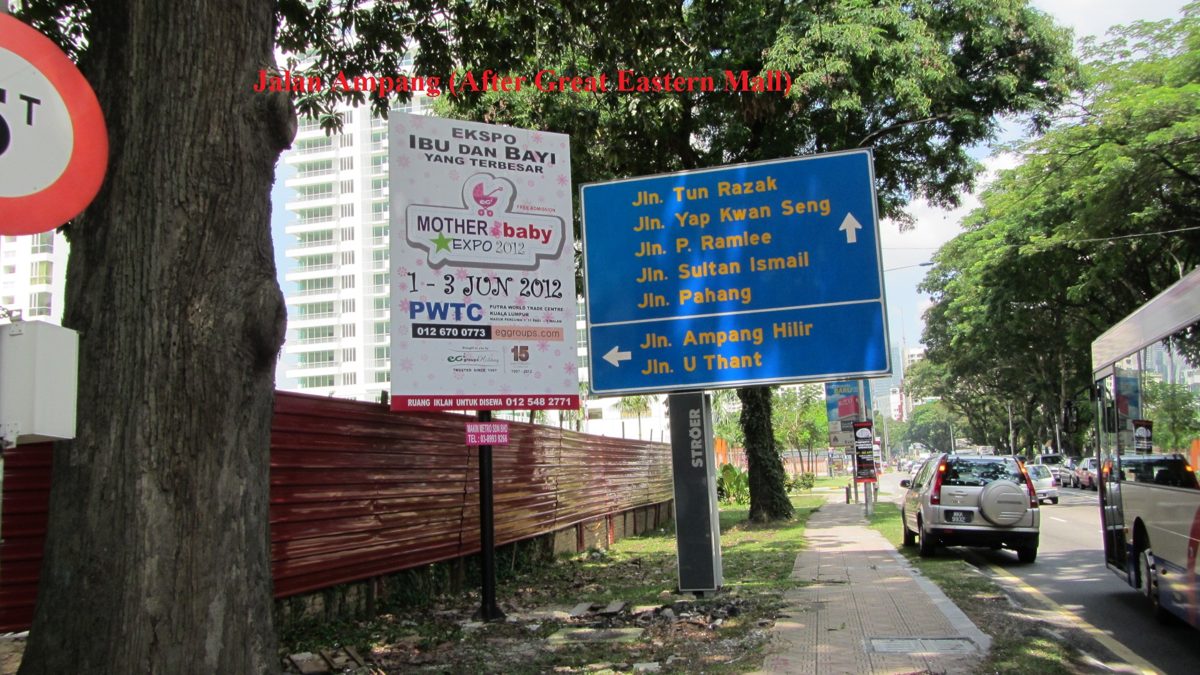 Jalan Ampang near Menara PERKESO, Kuala Lumpur